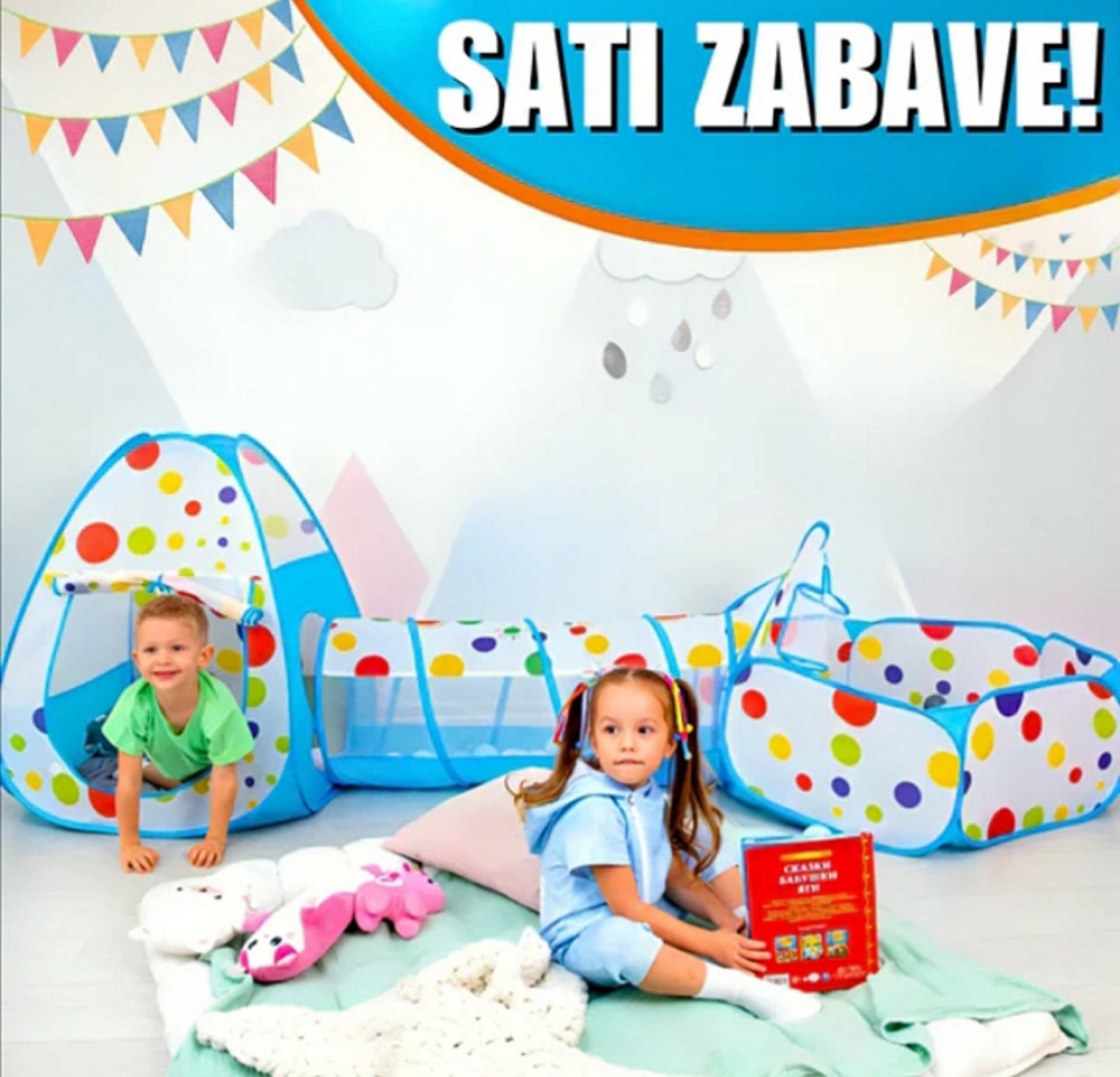Dečiji šator sa tunelom – aktivna igra i razvoj veština