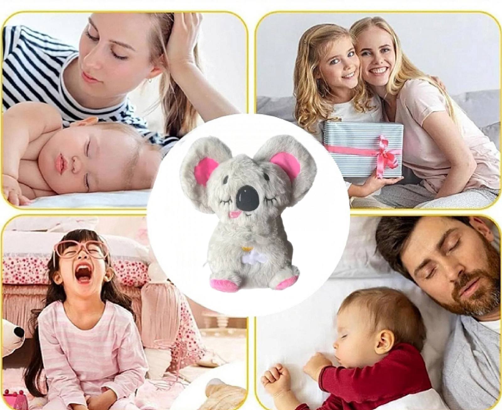 Noćna lampa u obliku koale sa umirujućim svetlom i muzikom za spavanje