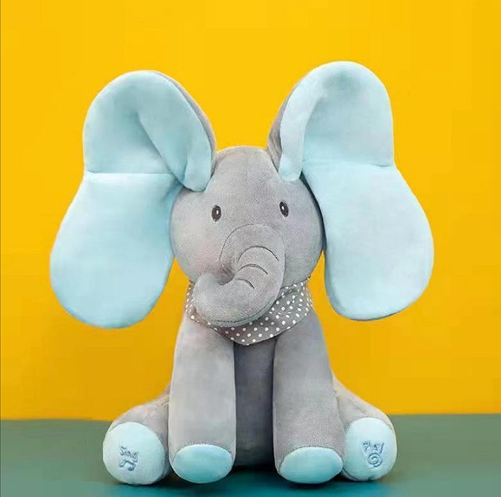 Interaktivna plišana igračka Flappy – pevajući slon sa pokretnim ušima za decu