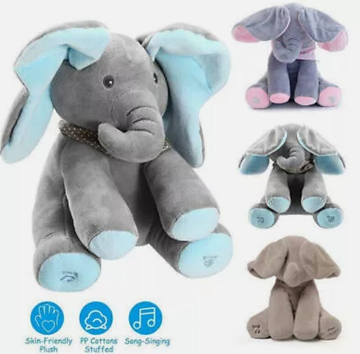 Mekani plišani slonić Flappy peva pesmice i igra se sa decom – idealan poklon za rođendan