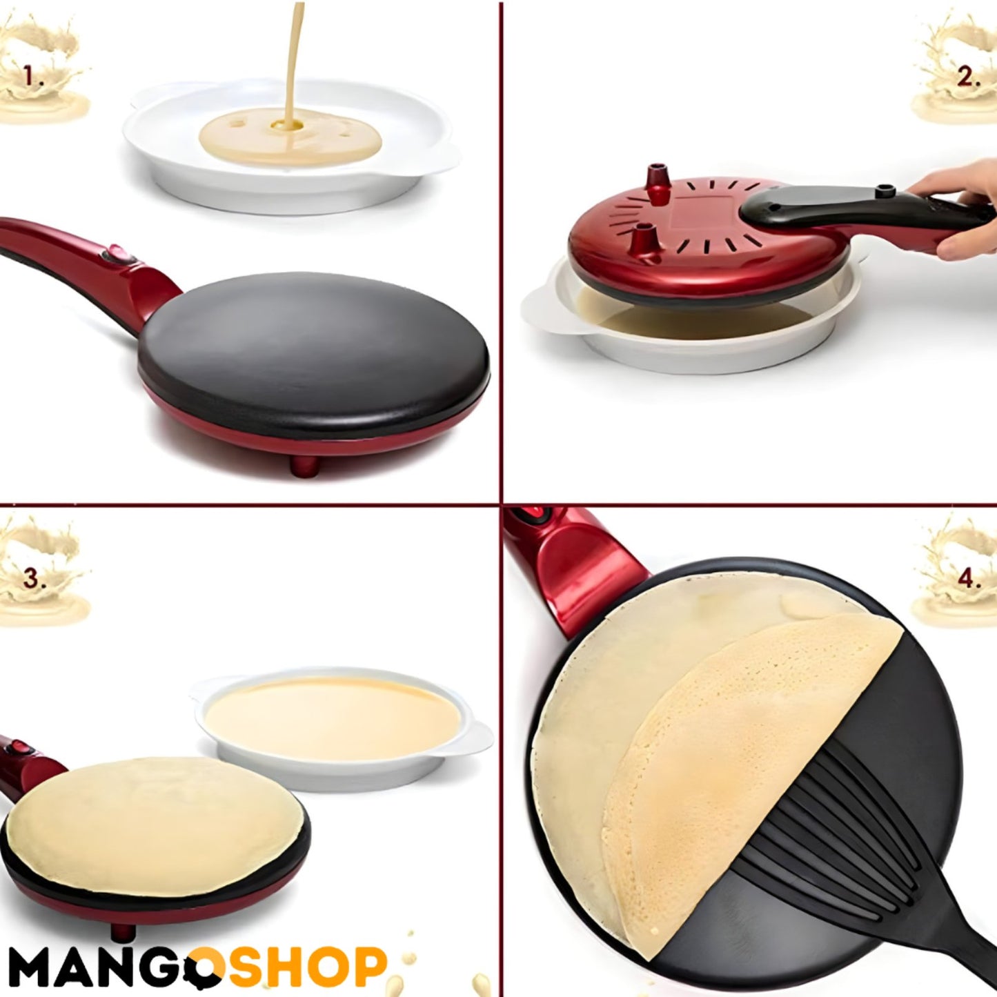 🥞✨ Električni Tiganj za Palačinke za brze palacinke