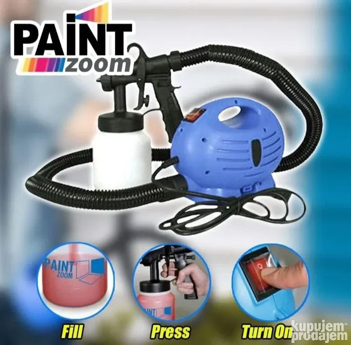 Paint Zoom Pištolj za Farbanje – Brzo, Lako i Bez Nereda