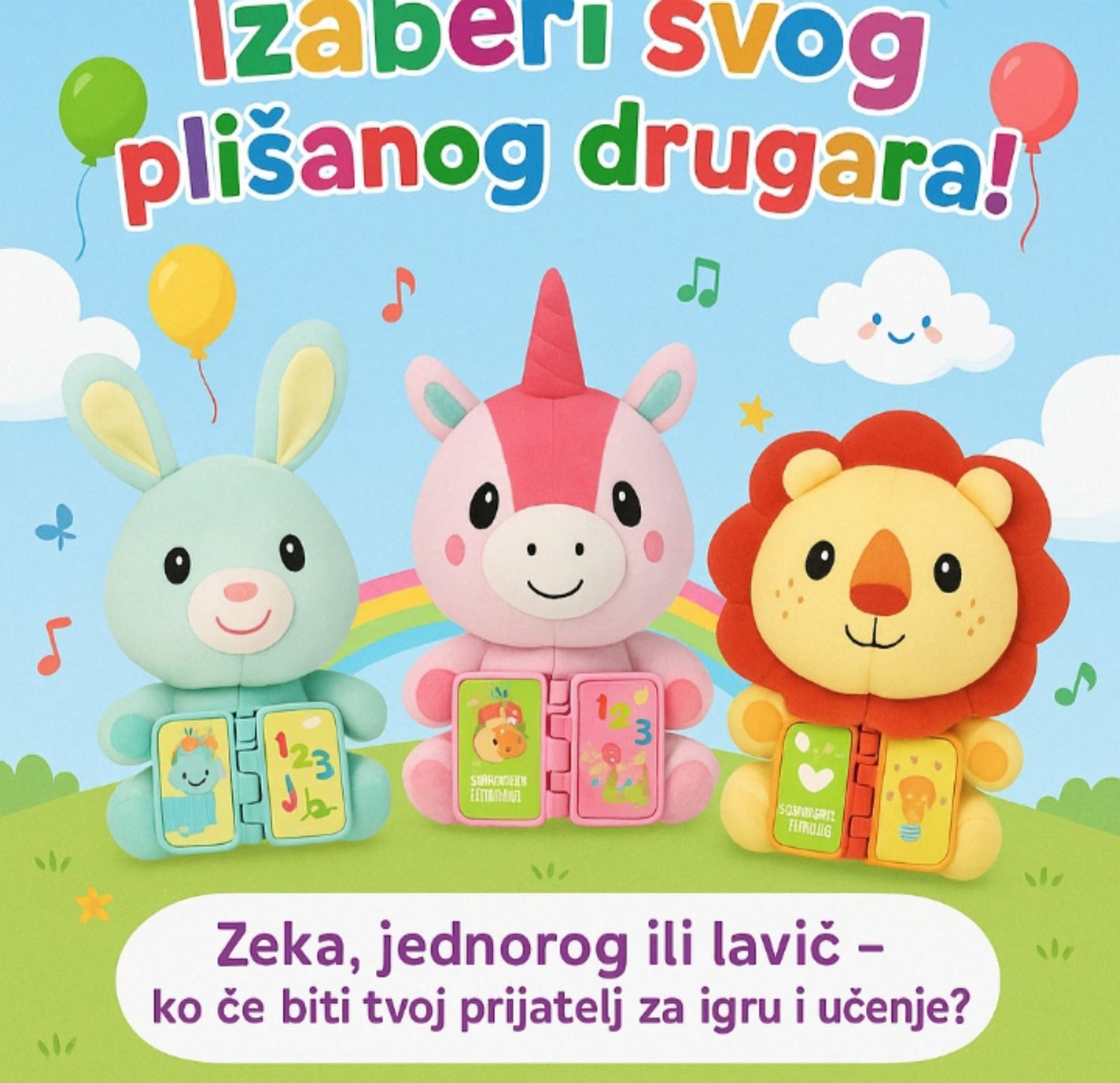 Upoznaj plišane drugare koji uče, sviraju i svetle – spremni da osvoje srce tvog mališana!
