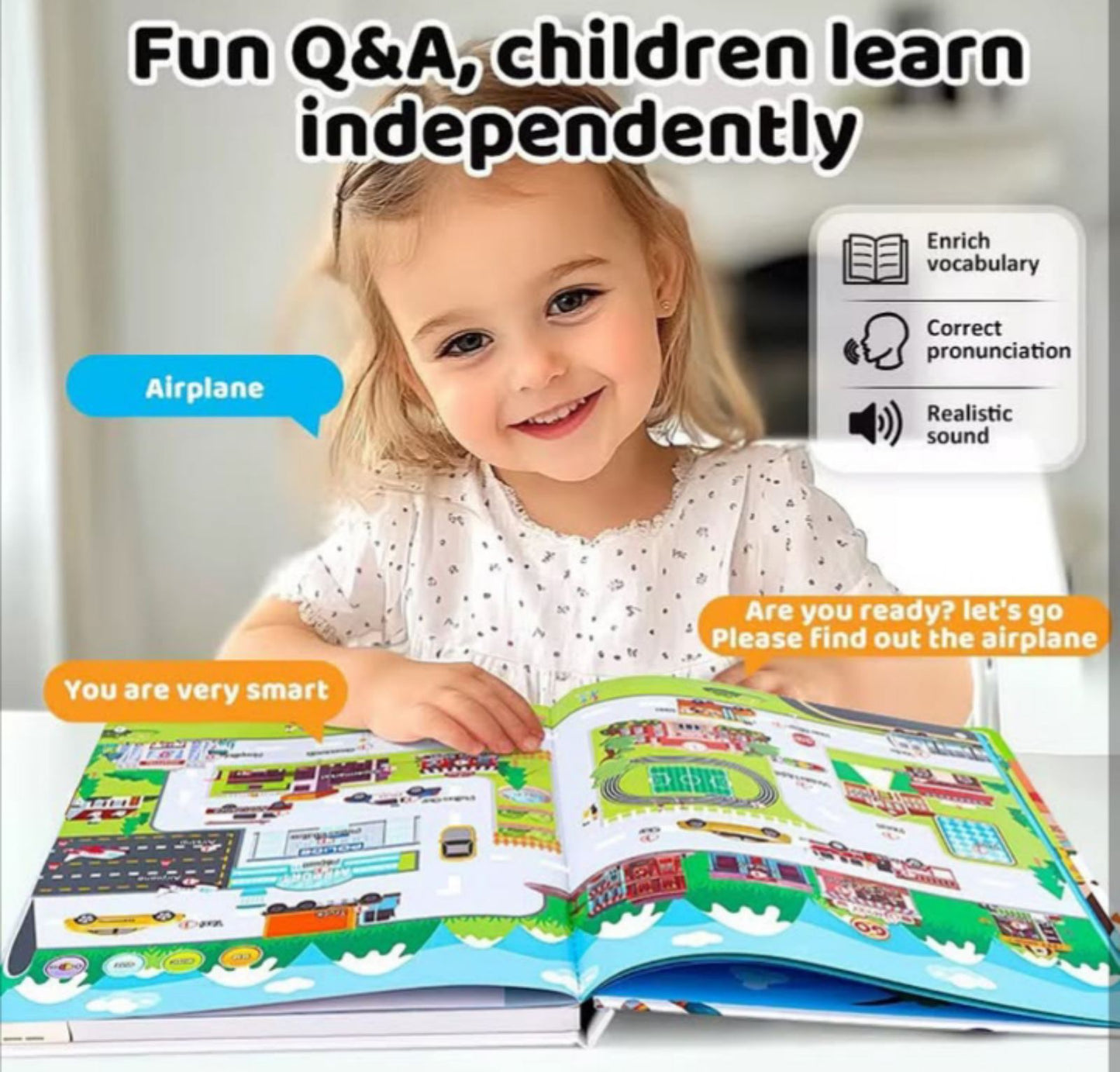 🧠 Intelligence Book – Govoreća knjiga koja uči kroz igru!