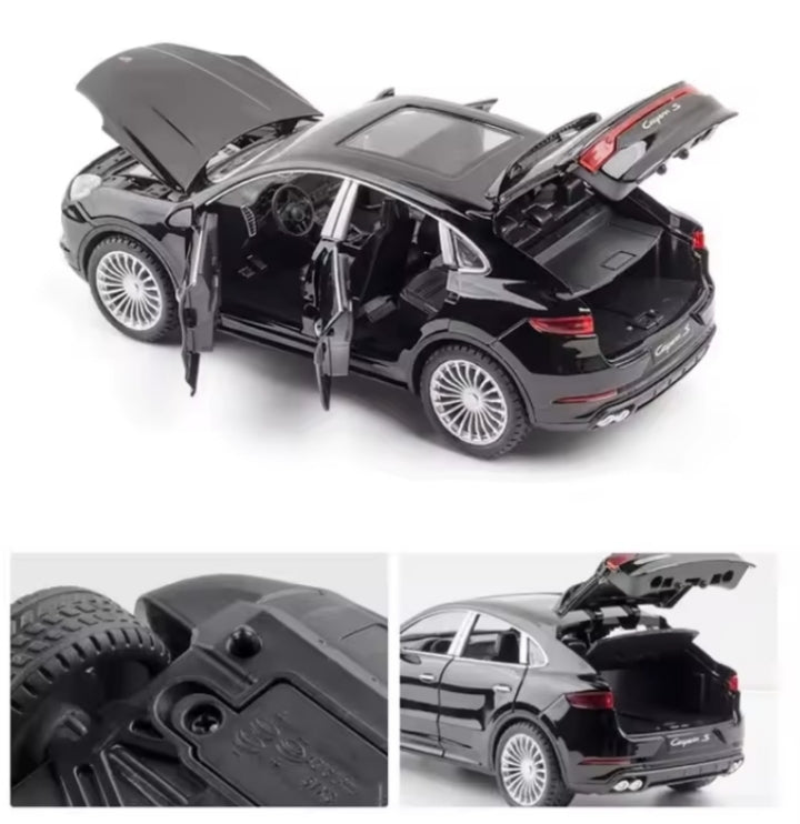 🚘 Porsche Cayenne S 1:24 – Metalni Auto sa Svetlom, Zvukom i Mehanizmom na Potezanje