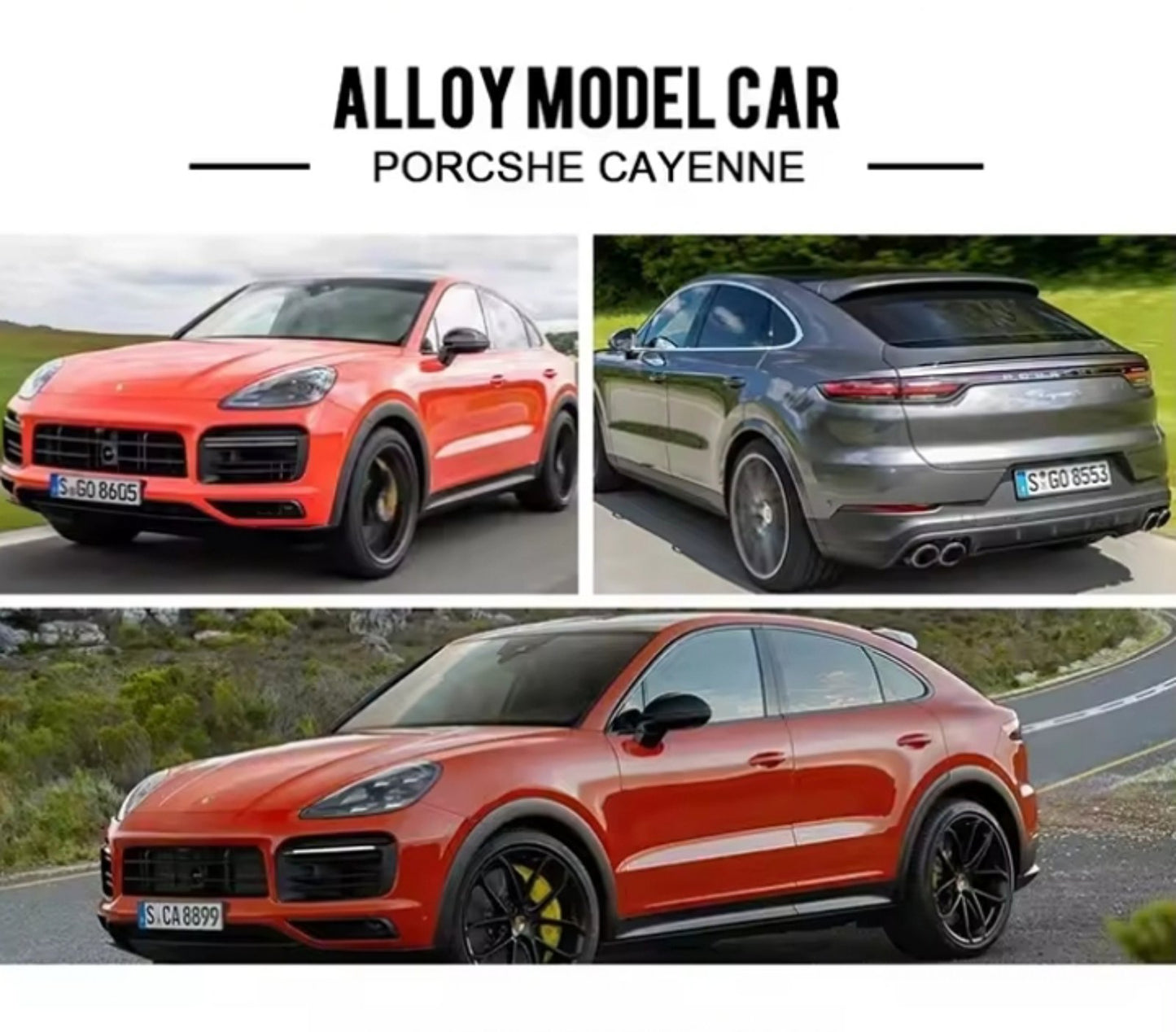 🚘 Porsche Cayenne S 1:24 – Metalni Auto sa Svetlom, Zvukom i Mehanizmom na Potezanje