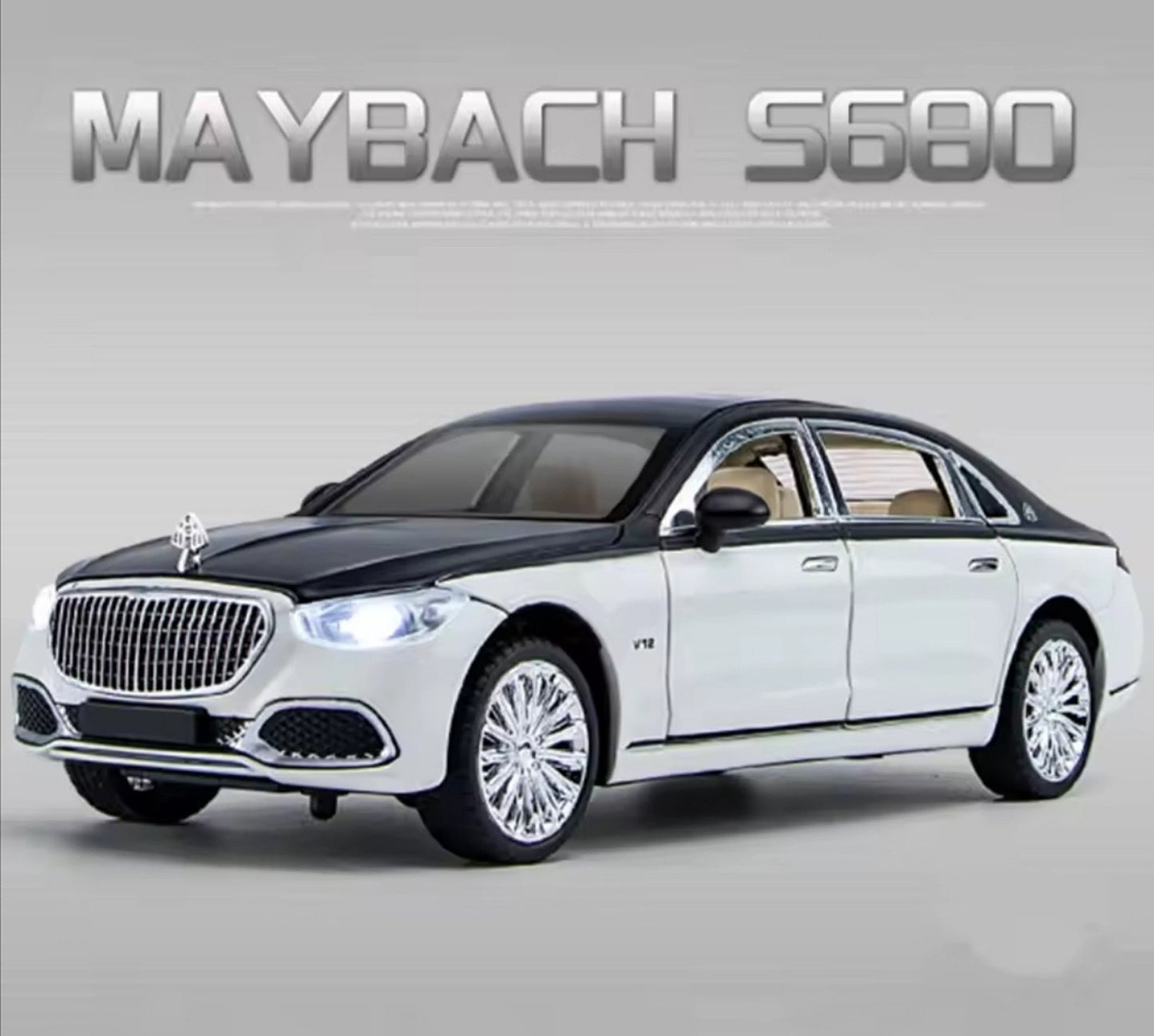 Mercedes Maybach S680 – Luksuzni Metalni Model 1:24 sa Svetlima i Zvukom
