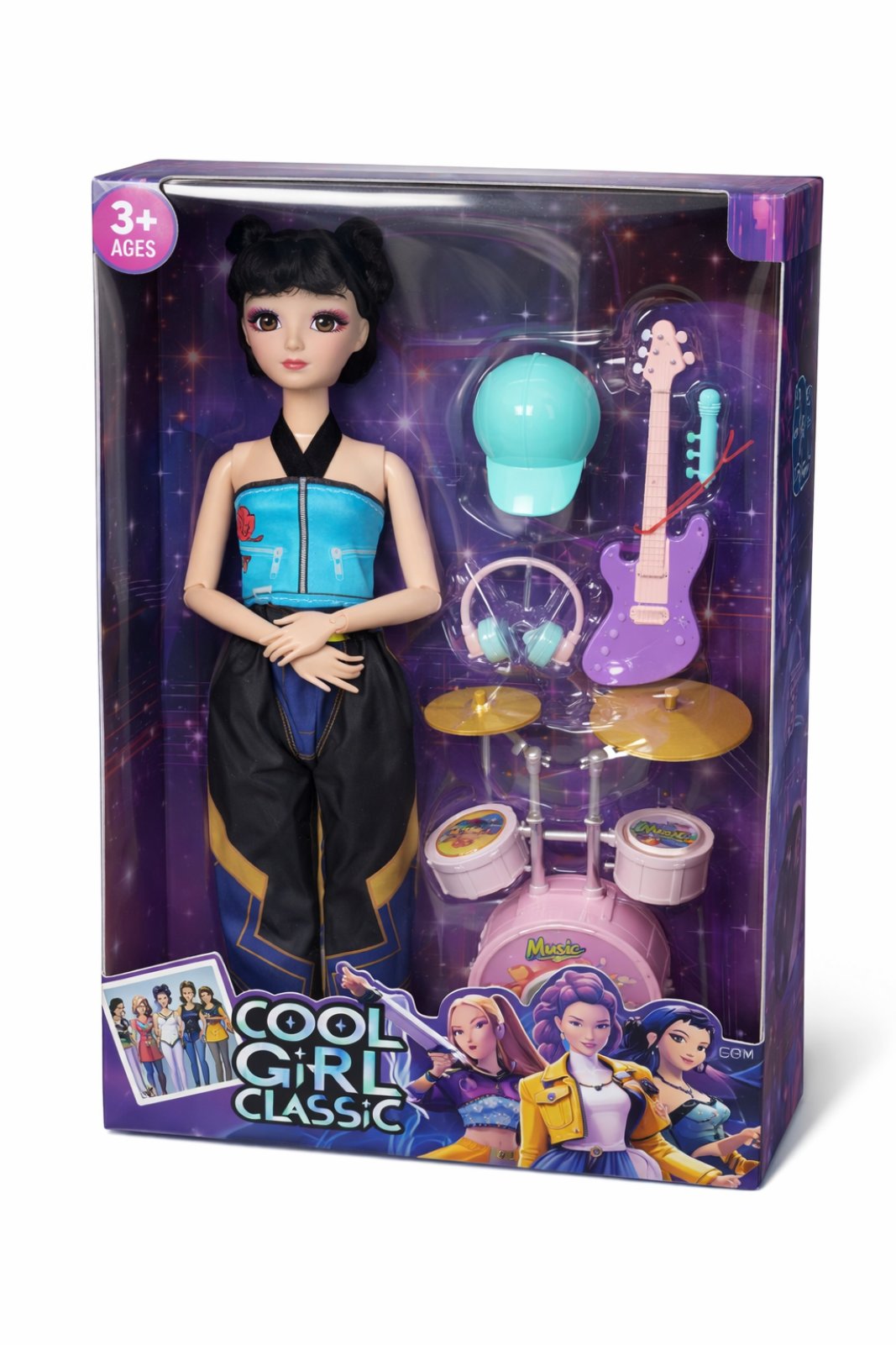 🎤 K-POP Demon Hunter Figure – Rumi, Mira & Zoey ✨