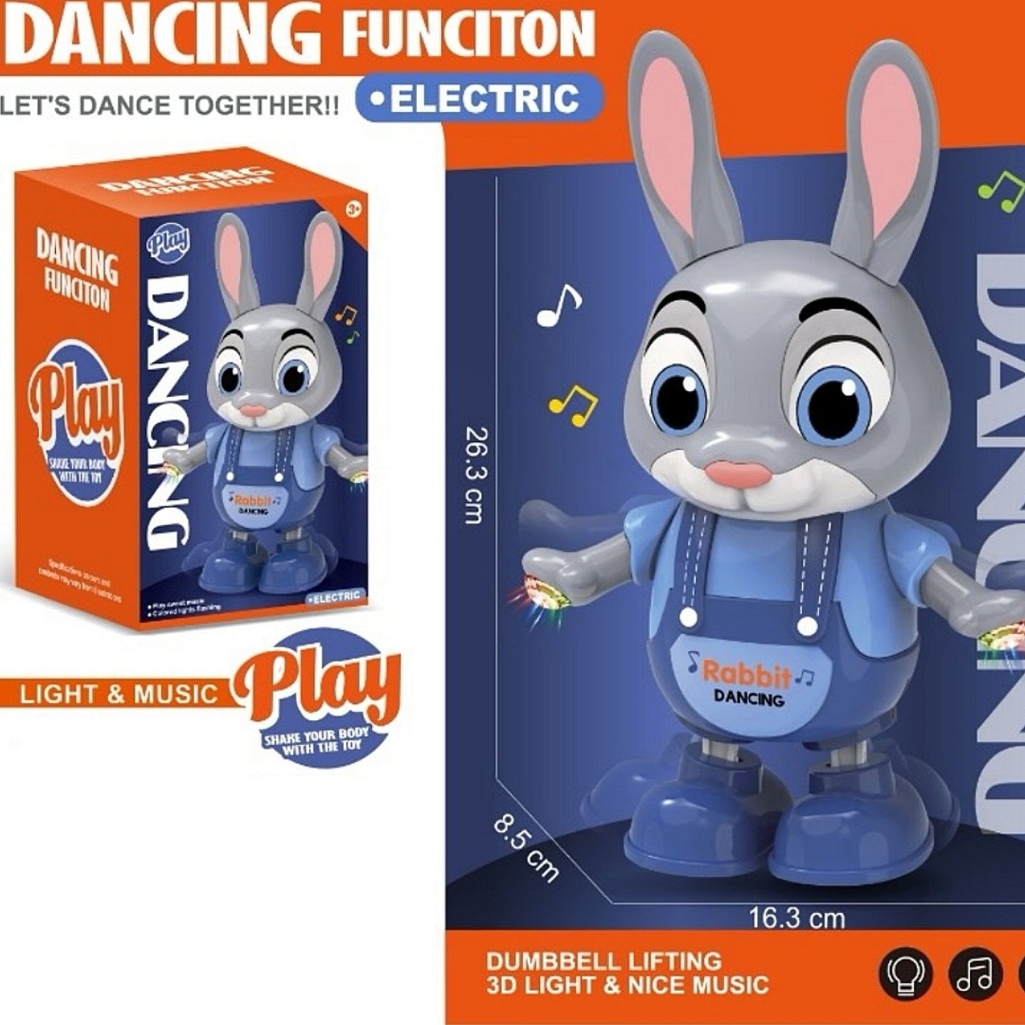Dancing Robot Yudy muzička igračka sa svetlom i pokretom 🕺✨