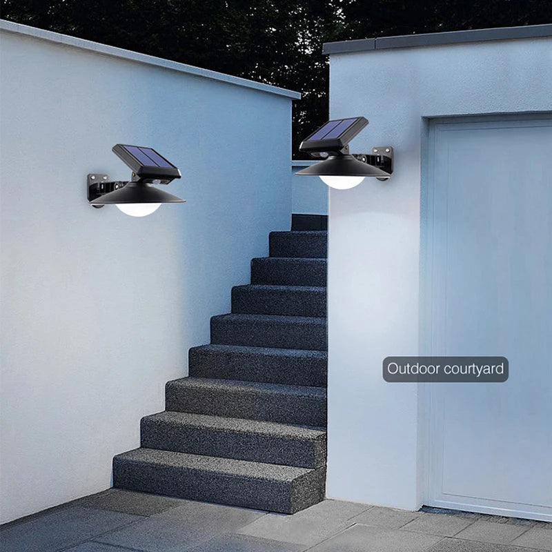 Solarna zidna LED lampa sa senzorom pokreta i daljinskim upravljanjem
