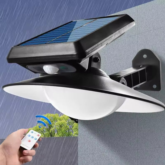 Solarna zidna LED lampa sa senzorom pokreta i daljinskim upravljanjem