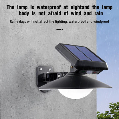 Solarna zidna LED lampa sa senzorom pokreta i daljinskim upravljanjem