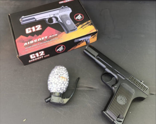 C12 Airsoft full metalan pistolj Tetejac sa 500 gratis kuglica