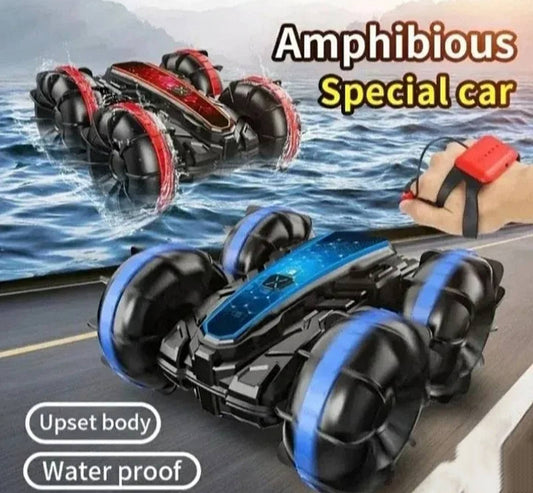vodootporan kaskaderski automobil za vodu, sneg i teren | 4WD Stunt Car sa dva daljinska upravljača
