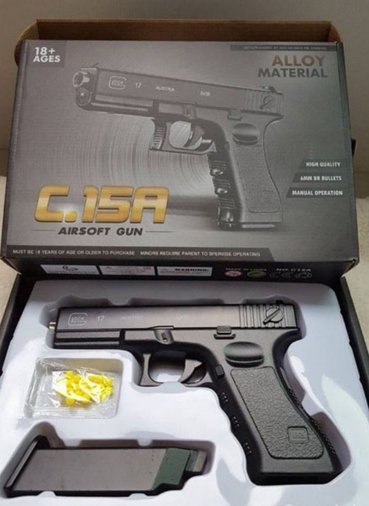 C15A Airsoft Pištolj – Full Metal Replika sa Realnim Osećajem u Ruci i 500 gratis metkica