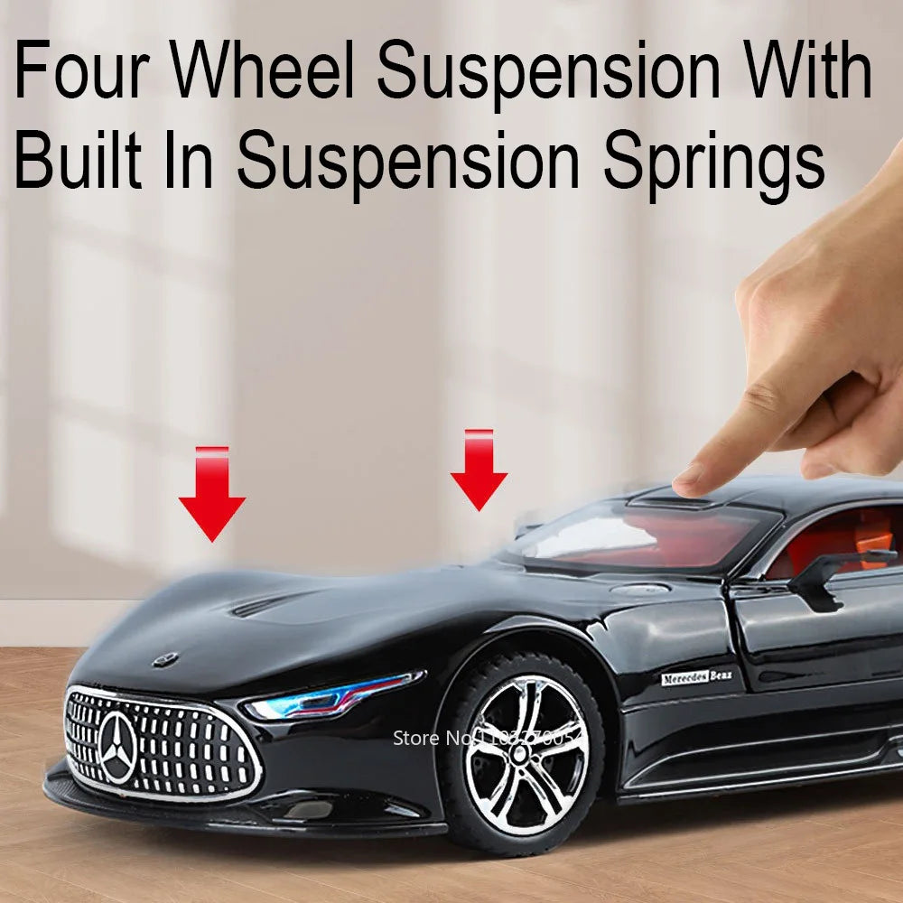🚘 Mercedes Vision GT 1:24 – Metalni Kolekcionarski Model sa Svetlosnim i Zvučnim Efektima