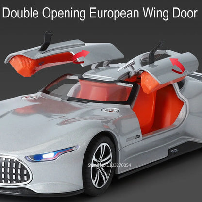 🚘 Mercedes Vision GT 1:24 – Metalni Kolekcionarski Model sa Svetlosnim i Zvučnim Efektima