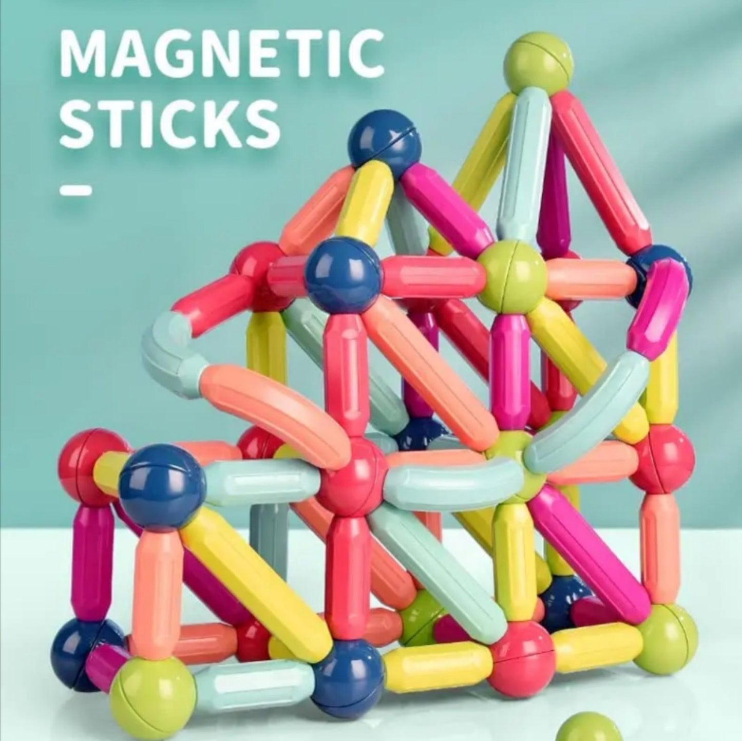 🧲 MAGNETNI ŠTAPIĆI I KUGLICE – SET OD 64 DELA