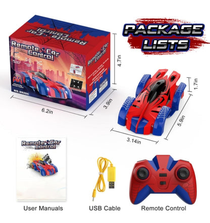🕷️ Spiderman 360° Stunt RC Auto – auto koji se penje po zidovima i plafonu!