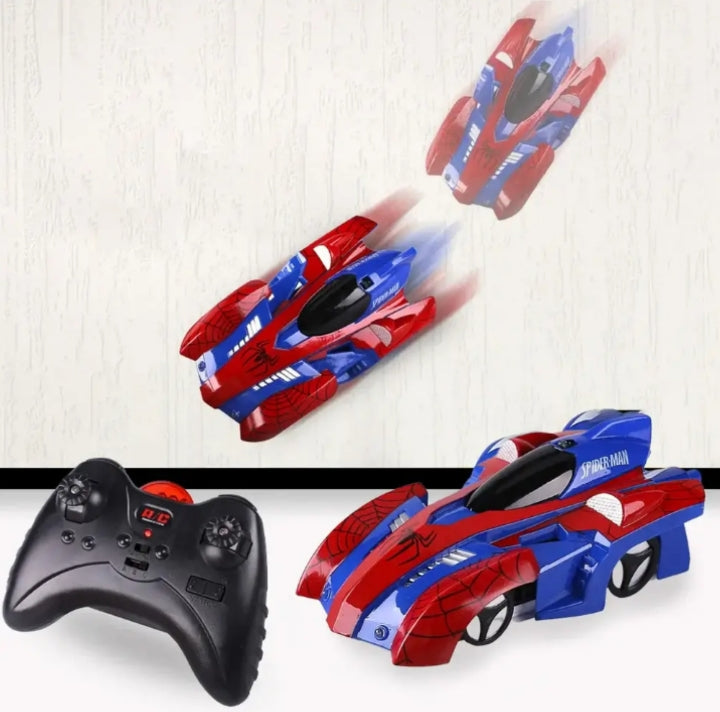 🕷️ Spiderman 360° Stunt RC Auto – auto koji se penje po zidovima i plafonu!