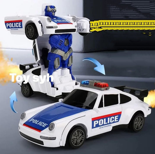 🚓 Porsche Policijski Auto 2u1 – Transformiši ga u robota!