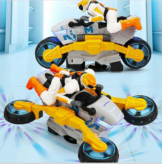 🏍️ Transformišući Stunt Motor – svetleća akrobatska igračka koja oduševljava decu!