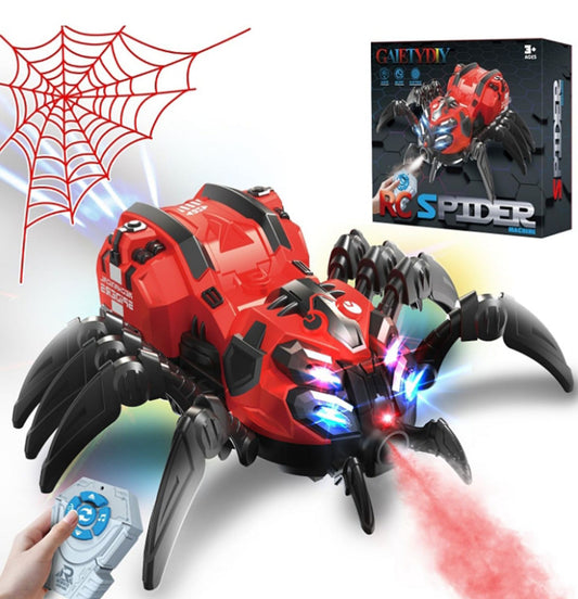 🕷️ RC Spider Robot – Pauk koji se kreće, svetli i ispušta maglu!