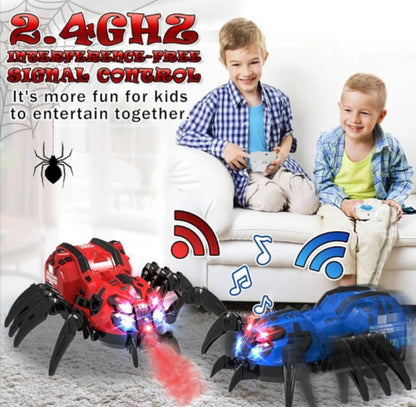 🕷️ RC Spider Robot – Pauk koji se kreće, svetli i ispušta maglu!