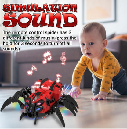 🕷️ RC Spider Robot – Pauk koji se kreće, svetli i ispušta maglu!