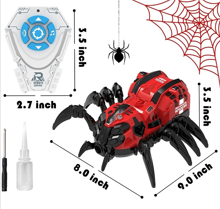 🕷️ RC Spider Robot – Pauk koji se kreće, svetli i ispušta maglu!