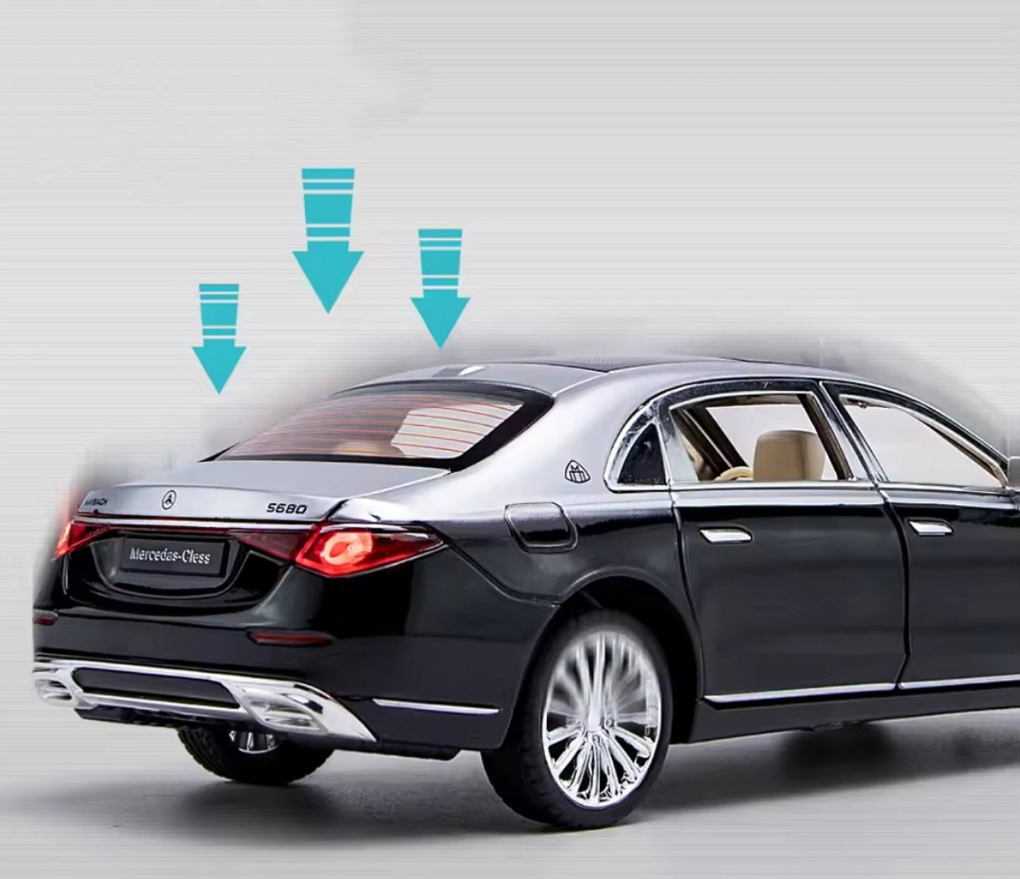 Mercedes Maybach S680 – Luksuzni Metalni Model 1:24 sa Svetlima i Zvukom