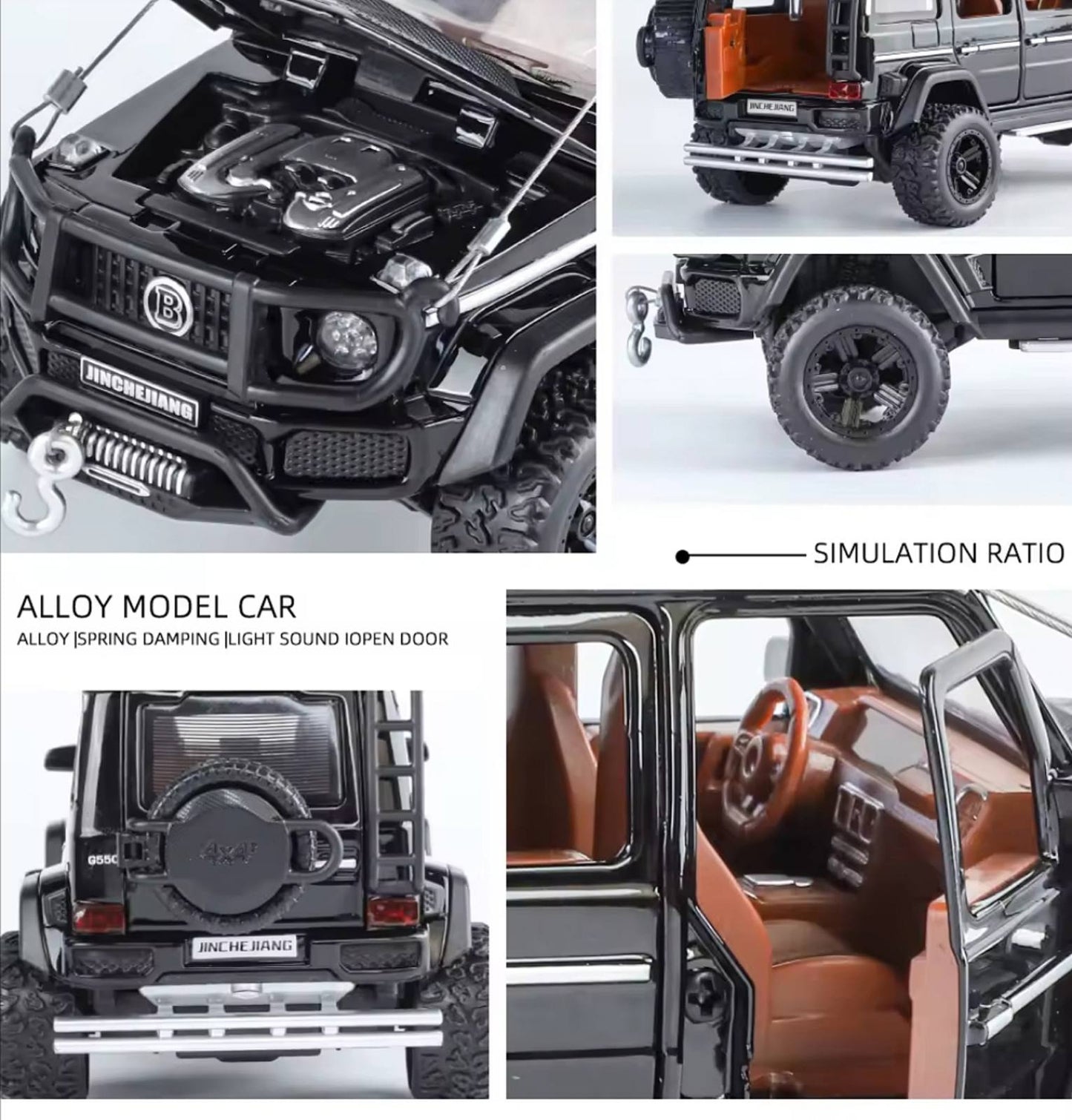 ✨ Mercedes Brabus G550 – Premium Die-Cast Model 1:24