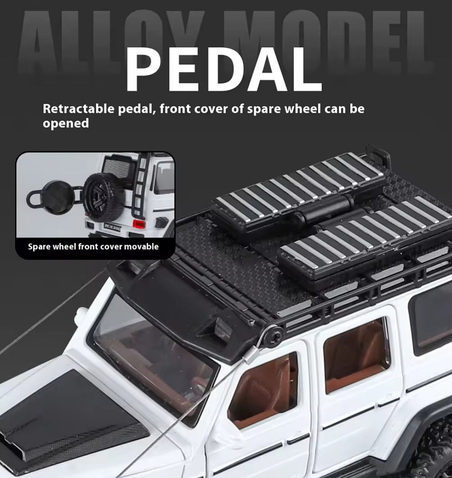 ✨ Mercedes Brabus G550 – Premium Die-Cast Model 1:24