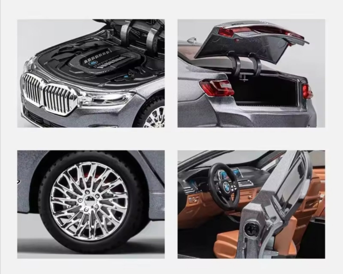 🚘 Luksuzni metalni auto 760Li V12 sa personalizovanim tablicama