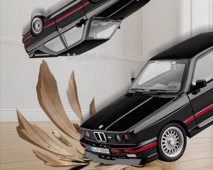 🏁 BMW M3 E30 – full metalan 1:24 sa personalizovanim tablicama