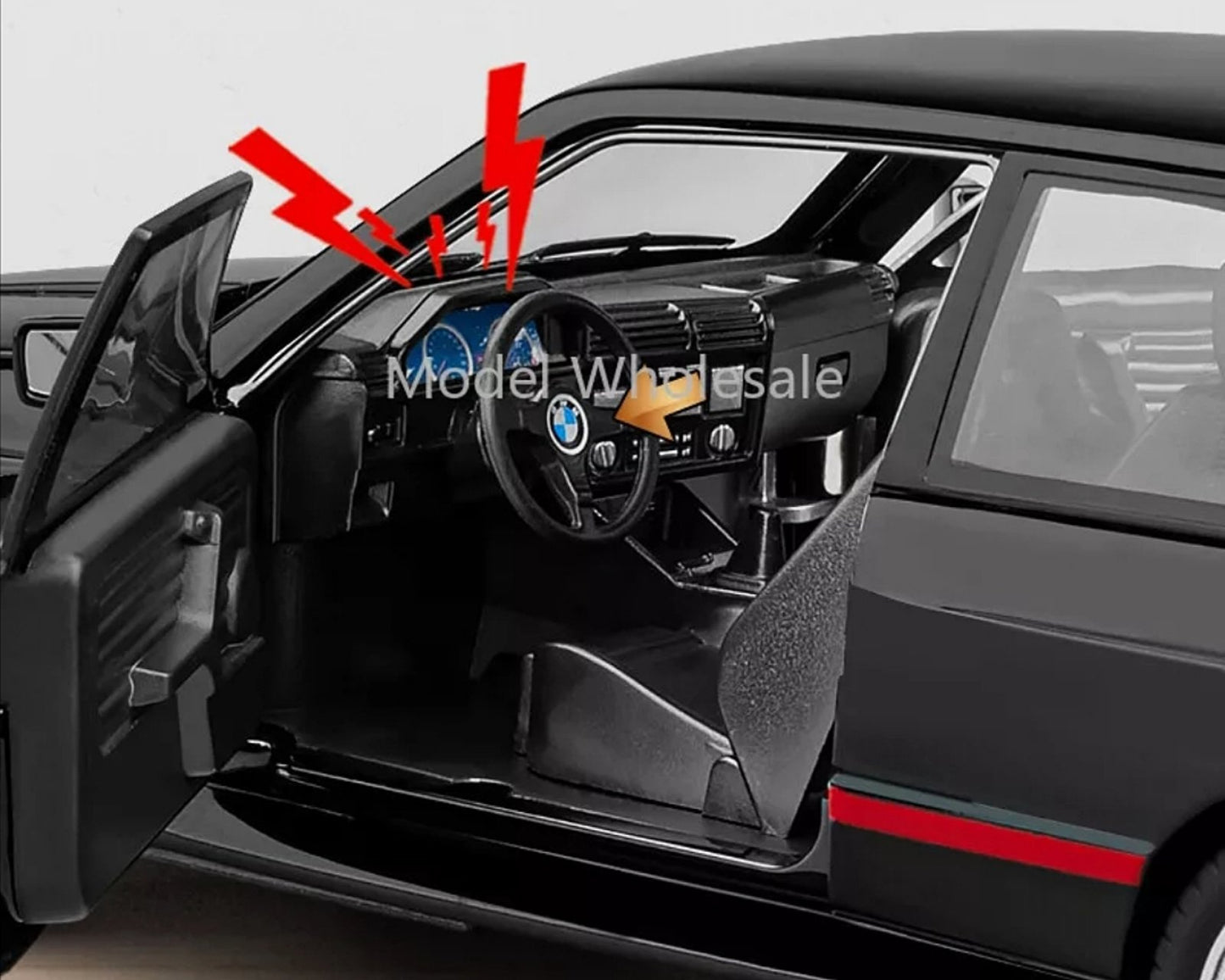 🏁 BMW M3 E30 – full metalan 1:24 sa personalizovanim tablicama