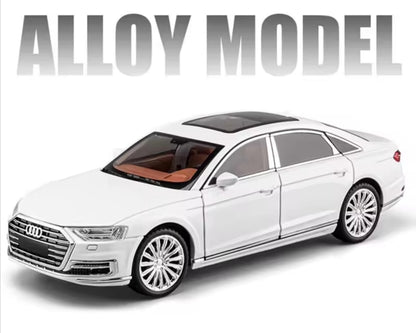🚘 Audi A8 2024 – Metalna maketa 1:24 sa perosnlizovanim tablicama