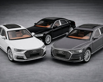 🚘 Audi A8 2024 – Metalna maketa 1:24 sa perosnlizovanim tablicama