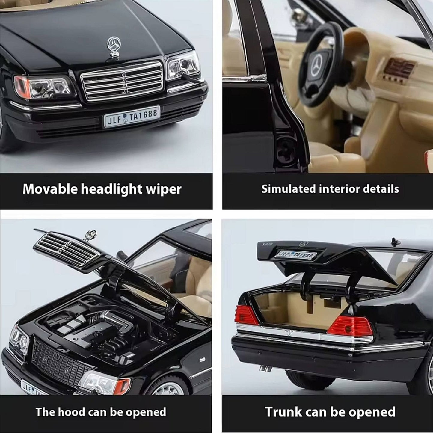 🚘 Mercedes S320 W140 “TENK” 1:24 sa poklon tablicama