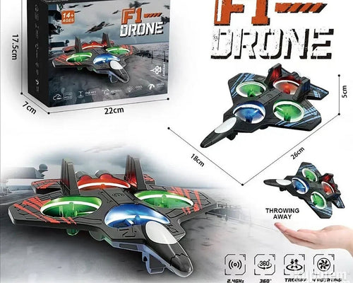 Avion - dron F1 sa svetlom, 360step rotacijom, aut poletanje