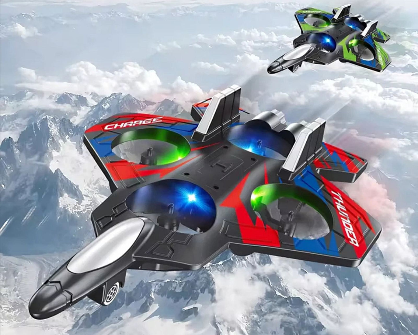 Avion - dron F1 sa svetlom, 360step rotacijom, aut poletanje