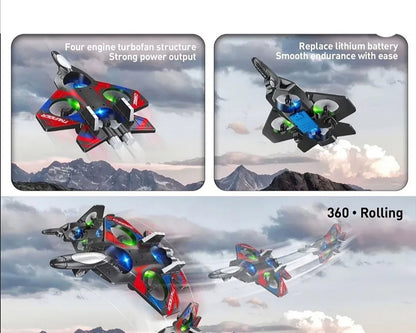 Avion - dron F1 sa svetlom, 360step rotacijom, aut poletanje