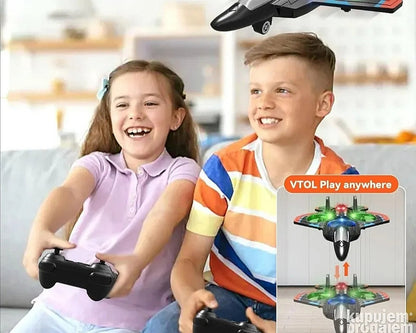 Avion - dron F1 sa svetlom, 360step rotacijom, aut poletanje