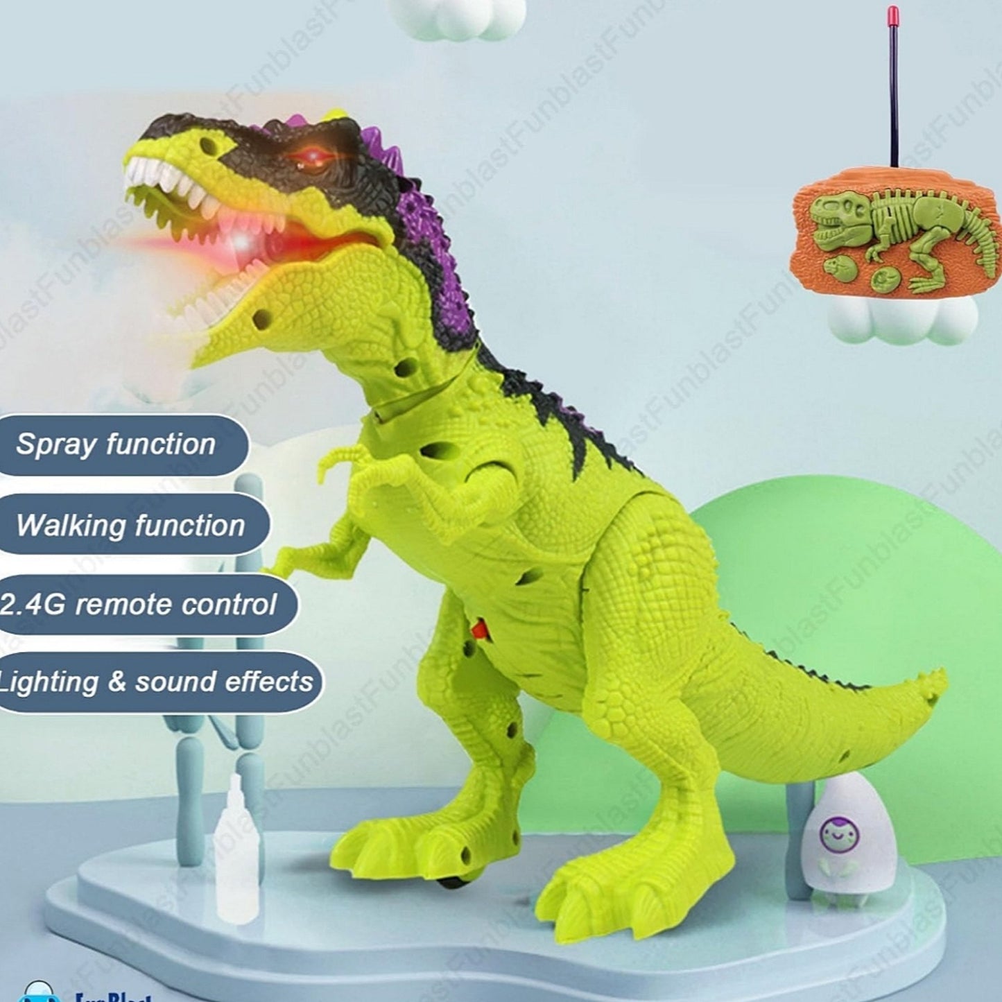 🦖 T-Rex Robot Dinosaur sa dim efektom na daljinski