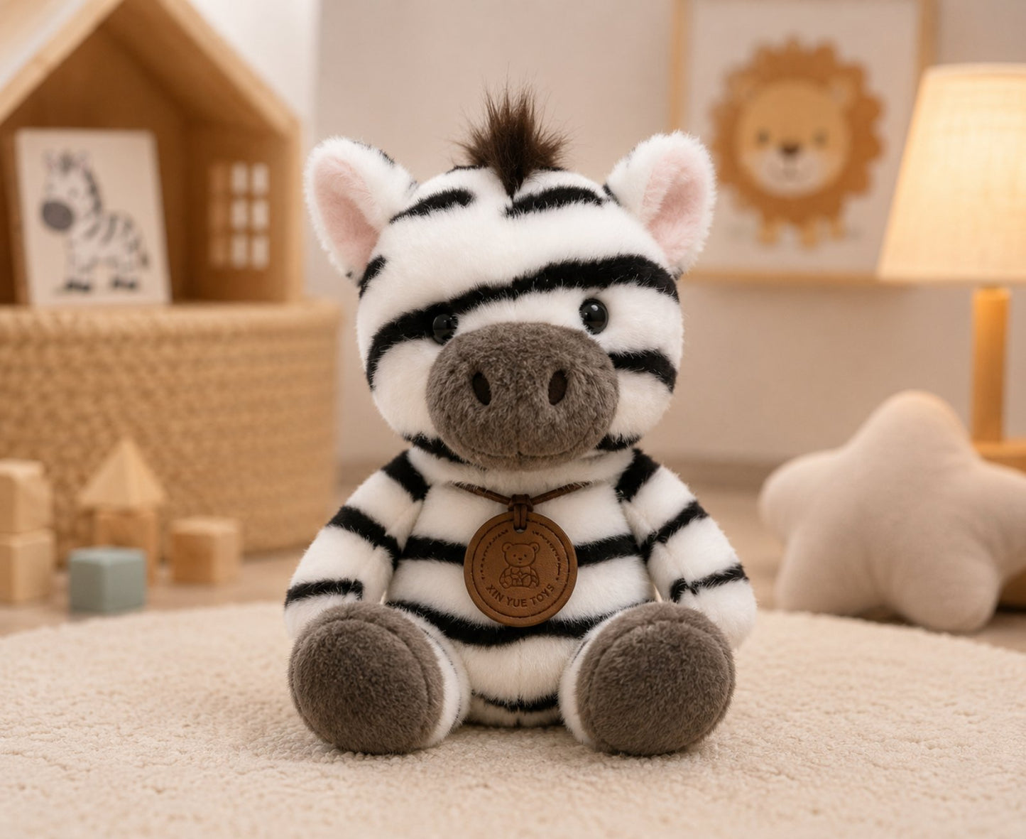 🦓 Plišana zebra 30 cm – mekana igračka za decu