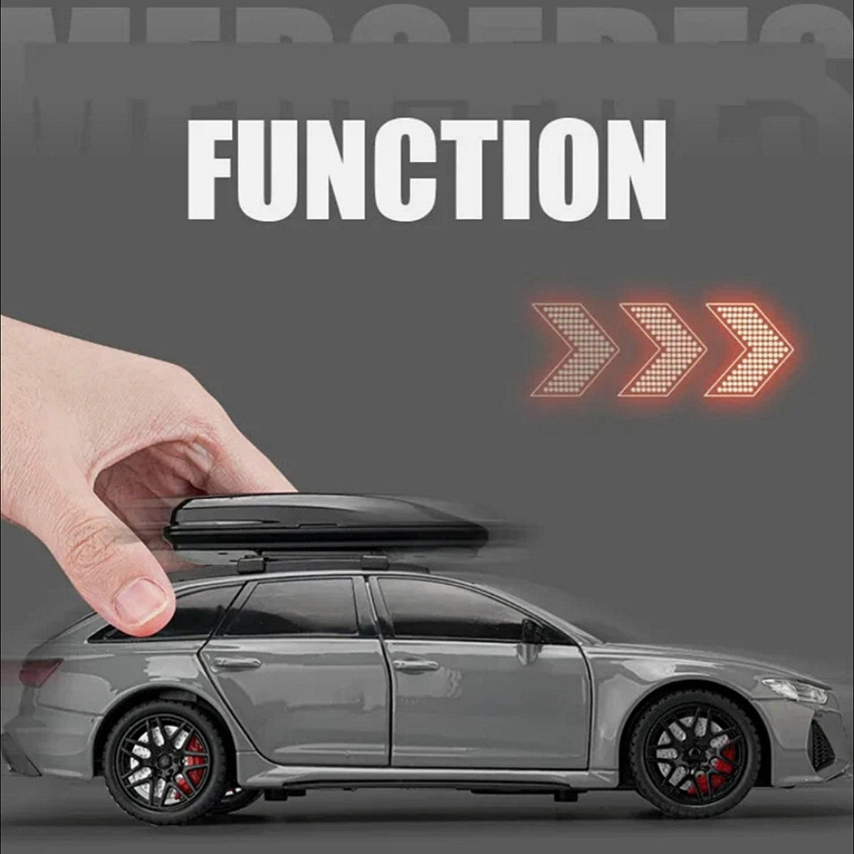 Audi RS6 1:24 Metalni Model Automobila sa Poklon Tablicama
