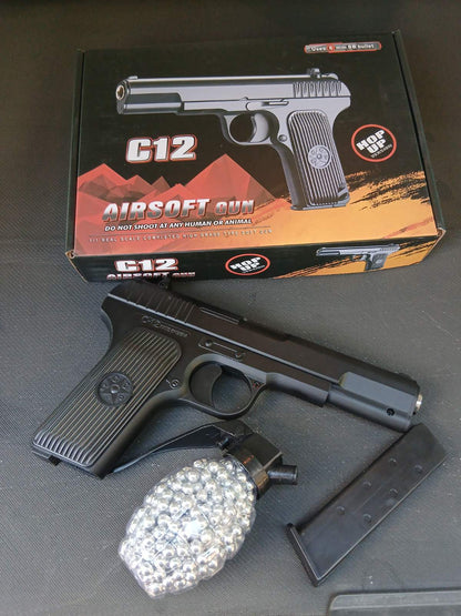 Metalna Airsoft Replika C12 Tetejac (6mm) – Ceo od Metala + Gratis 500 Kuglica